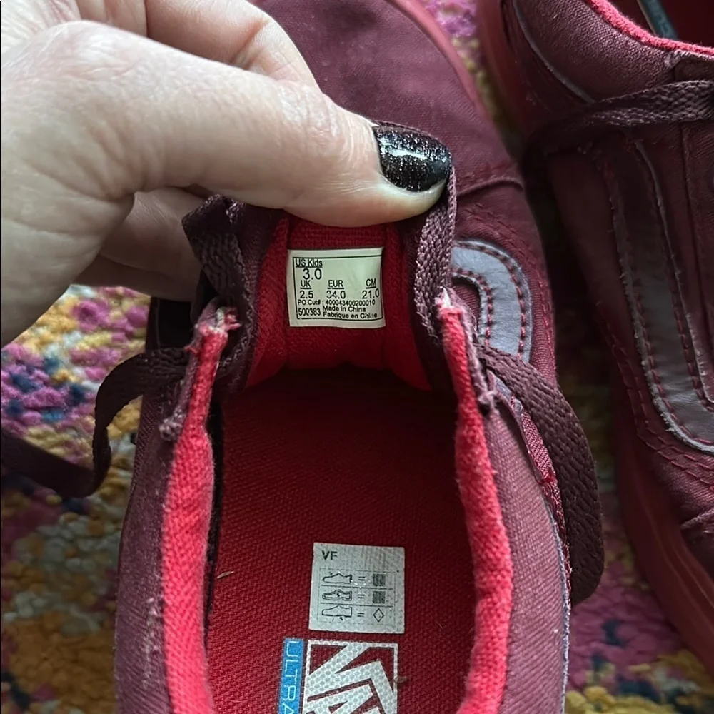 Vans Burgundy Sneakers